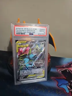 2019 Pokemon Black Star Promo Celebi & Venusaur GX Full Art #SM167 PSA 10 GEM MT - Image 1