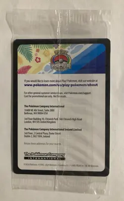 Pikachu SVP 190 World Championships 2024 Black Star Promo Pokemon TCG SEALED - Image 2