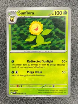 Sunflora 007/167 NM EN Pokemon TCG Twilight Masquerade Non-Holo - Image 1
