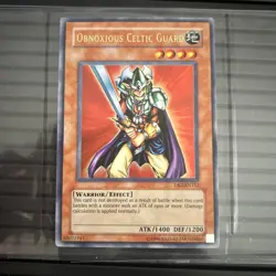 Obnoxious Celtic Guard DB2-EN112 Ultra Rare EURO Near Mint Yugioh - Image 2