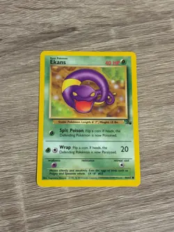 Pokemon Ekans Base Fossil Set Card 46/62 - Image 1