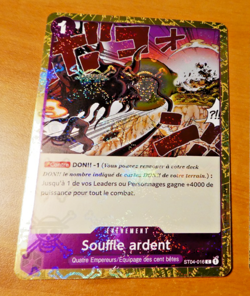 ONE PIECE FRANCAISE CARD HOLO FOIL GAME CARTE ST04-016 FR MINT - Image 1