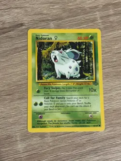 Pokemon Nidoran (F) Base Jungle Set Card 57/64 - Image 1