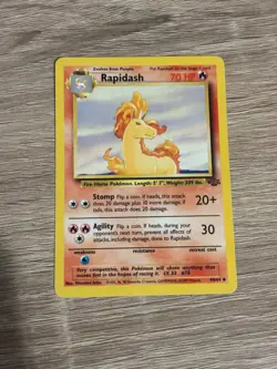 Pokemon Rapidash Base Jungle Set Card 44/64 - Image 1
