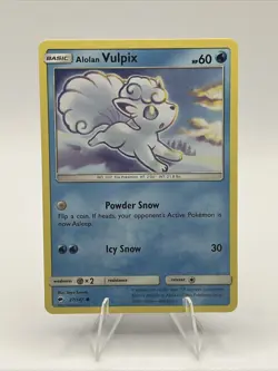 Alolan Vulpix 27/147 Sm-Burning Shadows Regular Pokemon Card NM 2017 - Image 1
