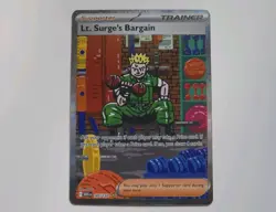 Lt. Surge's Bargain SIR Mega Evolution 185/132 Pokemon Trading Card TCG NM - Image 1