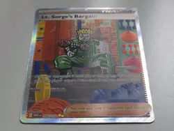 Lt. Surge's Bargain SIR Mega Evolution 185/132 Pokemon Trading Card TCG NM - Image 2