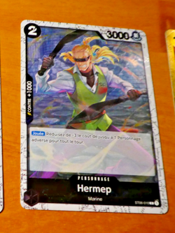 ONE PIECE FRANCAISE CARD HOLO FOIL GAME CARTE ST06-010 FR MINT - Image 1