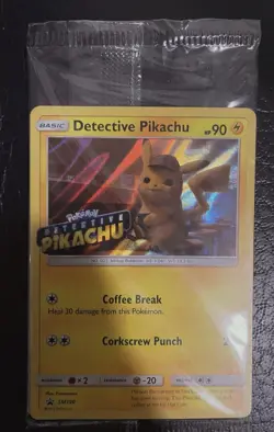 Detective Pikachu Movie Promo Holo SM190 Pokemon Card EXCLUSIVE MINT - Image 1