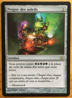 mtg magic fist of suns fifth dawn FRENCH vf fr poigne des soleils 5 e aube - Image 1