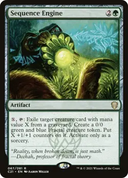 Sequence Engine #67 R Commander 2021 MTG MAGIC ARTIFACT O25 - Image 1