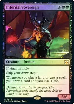 Infernal Sovereign Foil March of the Machine NM MTG - Image 1