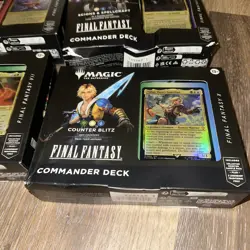 FINAL FANTASY Sealed Commander Deck Display (Set of All 4 Decks) Magic MTG - Image 3
