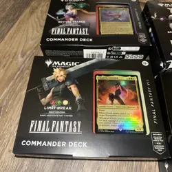 FINAL FANTASY Sealed Commander Deck Display (Set of All 4 Decks) Magic MTG - Image 4