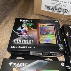 FINAL FANTASY Sealed Commander Deck Display (Set of All 4 Decks) Magic MTG - Image 5