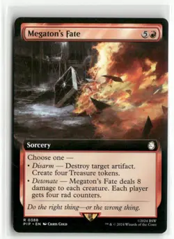 Megaton's Fate Extended Art - Fallout MTG NM - Image 1
