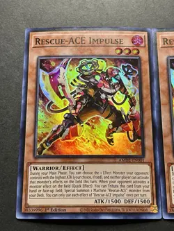 3x Rescue-Ace Impulse | AMDE-EN001 | Super Rares | NM | 1st Edition | YuGiOh! - Image 3