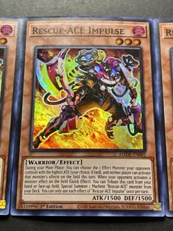3x Rescue-Ace Impulse | AMDE-EN001 | Super Rares | NM | 1st Edition | YuGiOh! - Image 5