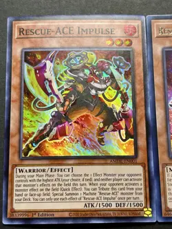 2x Rescue-Ace Impulse | Super Rare | + Rescue-Ace Fire Attacker | Rare | YuGiOh! - Image 3