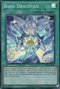 Yugioh Asian-English Rahu Dracotail DBJH-AE009 Super Rare - Image 1
