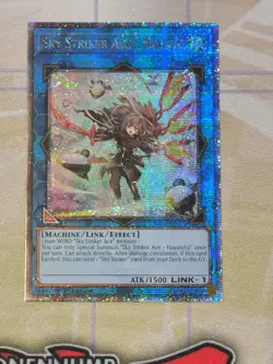 Yugioh! Sky Striker Ace Hayate Quarter Century Secret Rare RA04-EN073 1st Ed NM - Image 1