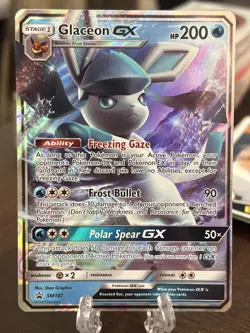 Glaceon GX SM147 - Black Star Promo - Holo Rare Pokemon Card - Near Mint (NM) - Image 1