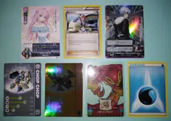 Lotto TCG 7 Anime Cards Lycee Overture Foil Holo Very Rare Waifu Girls - Image 3