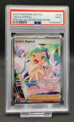 PSA 9 Lisia's Appeal 246/191 Surging Sparks Special Illustration Pokemon Card - Image 1