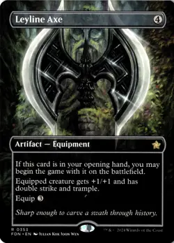 NM - Leyline Axe (Borderless) R Foundations 353 - Image 1