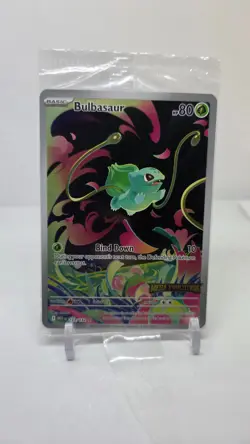 Pokemon SEALED Bulbasaur 133/132 Mega Evolution Box Topper Stamped Promo - Image 1