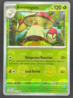 Pokemon Amoonguss Master Ball Reverse 011/086 BLK Black Bolt NM - Image 1