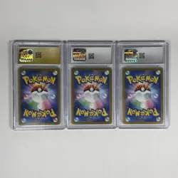 Pokemon 3 Slab Lot All Graded Japanese CGC 10, Pristine 10, Gengar Alakazam - Image 2