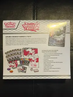 Pokemon Center Exclusive White Flare ETB Pokemon TCG - SEALED - Image 2