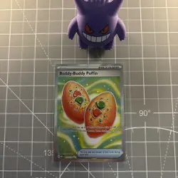 Buddy-Buddy Puffin 167/132 Mega Evolution Full Art Trainer Pokemon TCG NM - Image 1