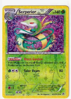 2013 POKEMON 3 Legendary Treasures RADIANT Collection-SEPERPERIOR+SERVINE+SNIVY - Image 2