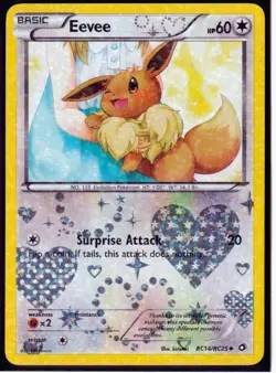 2013 EEVEE RC14 Legendary Treasures Pokemon Radiant Collection RARE- HOLO (E44) - Image 1