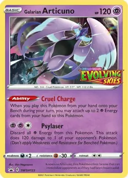 Galarian Articuno - SWSH123 - Pre-Release Promo LP TCG Pokemon - Image 1
