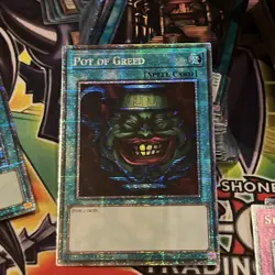 Pot of Greed Starlight Rare 1st Edition Yu-Gi-Oh MP25-EN050 - Image 1