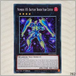 Number 105: Battlin' Boxer Star Cestus - LD10-EN042 - Common 1st Edition Yugioh - Image 1