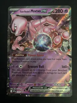 Team Rocket's Mewtwo ex 205 Sv: Scarlet & Violet Promo Cards Holo - Image 1