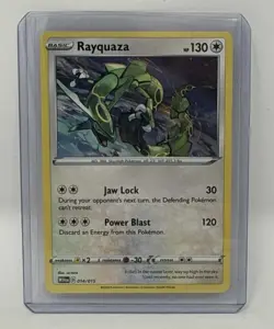 Rayquaza 2025 McDonalds Happy Meal Pokemon Dragon Discovery Card 014/015 - Image 1