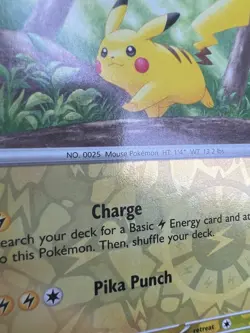 Pikachu 025/165 ✨1c Start✨ 151 Reverse Holo Pokemon Trading Card Game 🌺 - Image 4