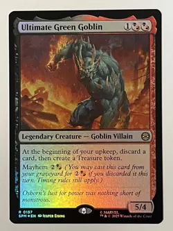 Ultimate Green Goblin Marvel's Spider-Man Foil MTG NM - Image 1