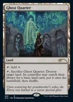 Near Mint, English - 1 x MTG Ghost Quarter - 468 - Foil Secret Lair Drop Series - Image 1
