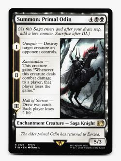 Summon: Primal Odin [Universes Beyond: Final Fantasy] MTG Magic NM/M 💀💀 - Image 1