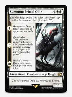 Summon: Primal Odin [Universes Beyond: Final Fantasy] MTG Magic NM/M 💀💀 - Image 3