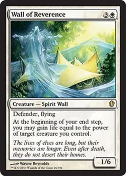 MTG - Wall of Reverence - Commander 2013 - NM, English Magic FLAT RATE SHIP - Image 1