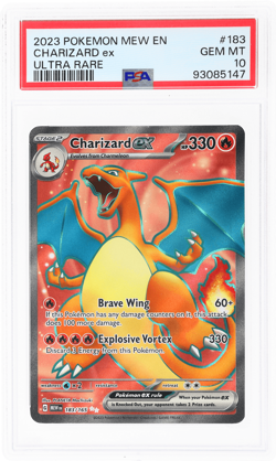 2023 Pokemon Scarlet and Violet 151 Charizard Ex Ultra Rare #183 PSA 10 - Image 1