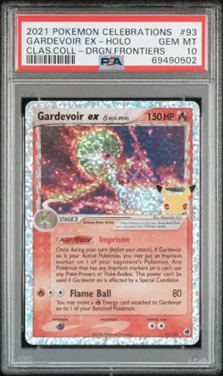 Pokemon Gardevoir ex 93/101 PSA 10 Gem Mint Celebrations Classic Coll Holo - Image 1
