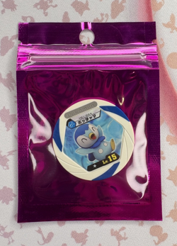 Piplup V01-024 Blue Regular Battrio Japanese Pokemon Arcade Game Chip 🍄 - Image 1